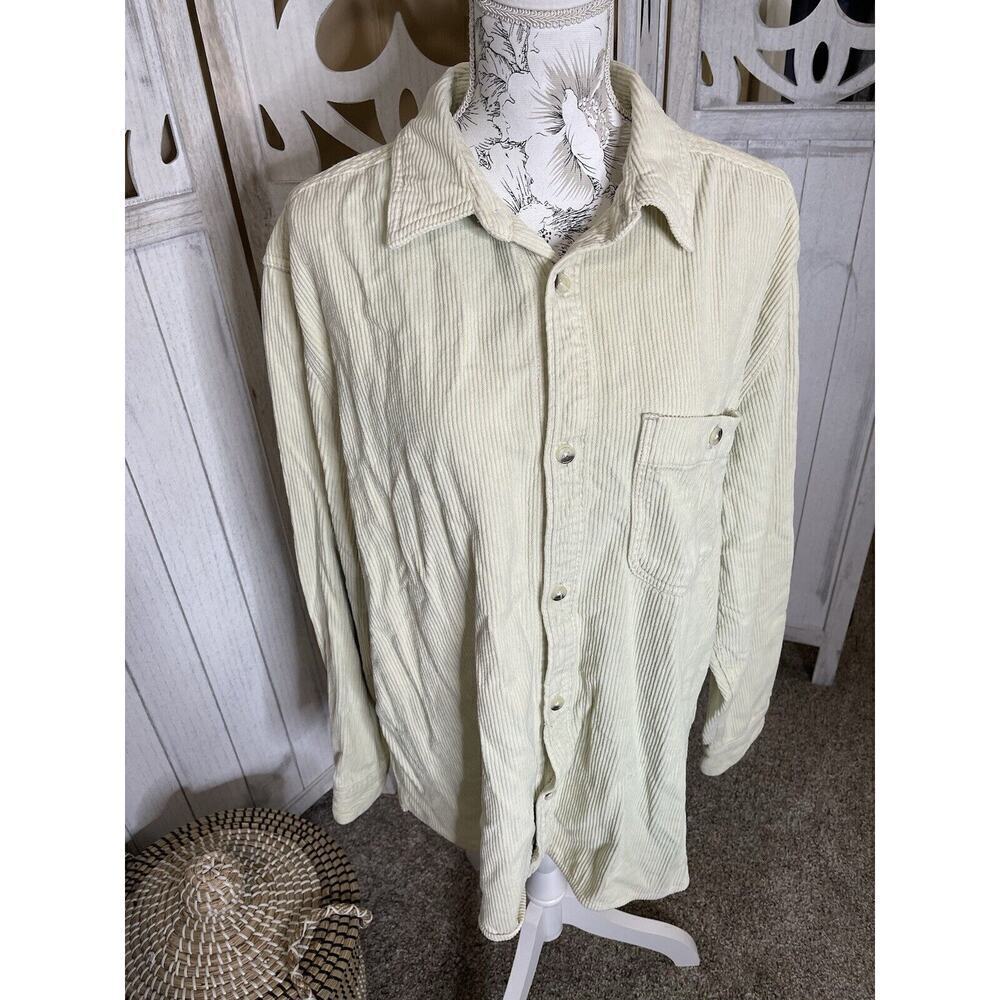 Urban outfitters Corduroy Shirt Jacket Unisex Large Shacket Light Green
